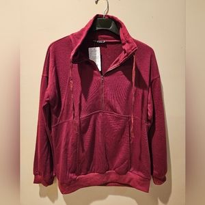 Pretty Garden, Size M, Wine colored quarter zip